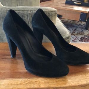 Black Suede Pumps from Banana Republic, size 10